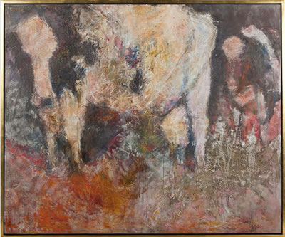 Genevieve Cotter : 'Pink Cows'