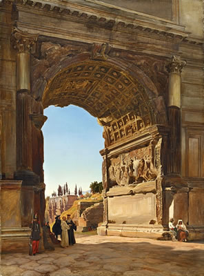 Friedrich Loos : DER TITUSBOGEN AUF DEM FORUM ROMANUM