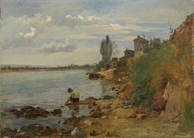 Charles Joseph Beauverie : SAINT JUET NEAR THE RIVER LOIRE