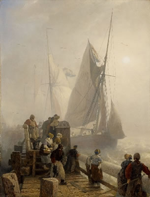 Andreas Achenbach : HOMECOMING SHIPS