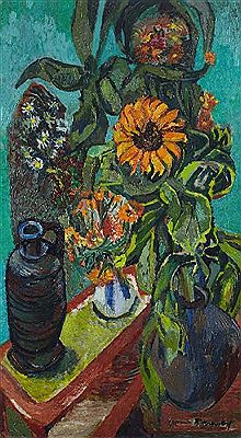 Bruno Krauskopf : Still Life with Sunflowers