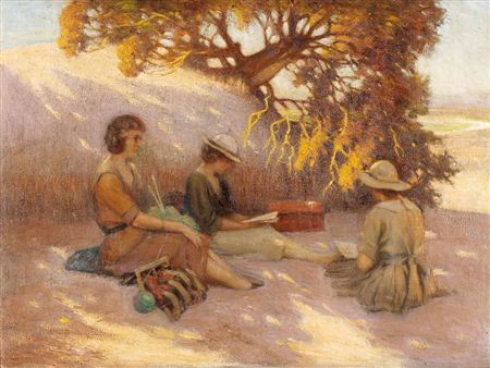 Charles Arthur Wheeler : The Beach Picnic