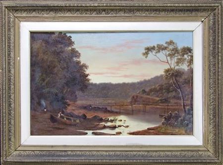 Valentine Delawarr : River Camp Landscape