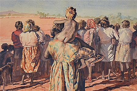 Helen Baldwin : Untitled (Aboriginal Gathering)