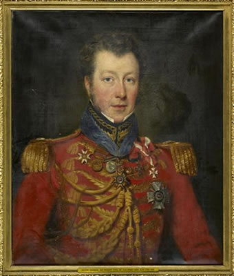 Edward Frederick Green : PORTRAIT OF MAJ.GEN. SIR ROBERT DICK OF TULLIEMET K.C.B.,K.C.H (1785-1844)