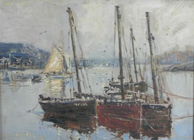 Mason Hunter : SKIFFS AT TARBERT, LOCH FYNE