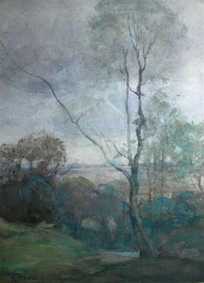 Ewan Geddes : A RESTFUL FIGURE IN A LANDSCAPE