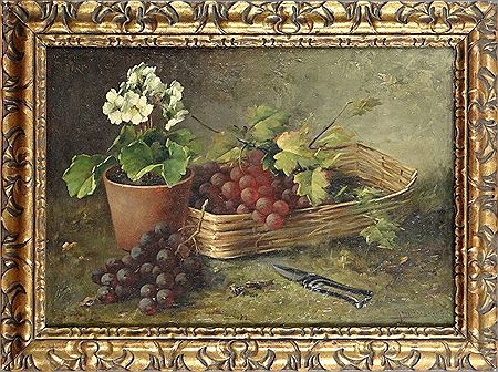 Jan Deckers : Nature morte aux raisins