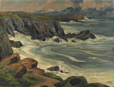 Pierre Peron : Côte rocheuse dans le Finistère