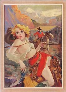 Harry V Parkhurst : Cover Painting for June 1937 Spicy Western