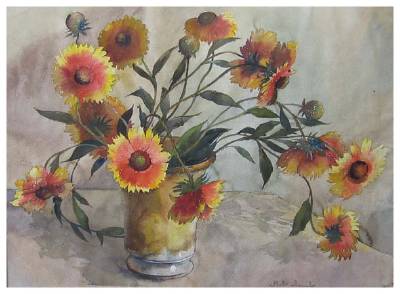 Paul Immel : Orange and yellow floral arrangement