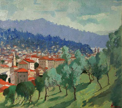 Ferruccio Piovano : Santa Margherita Ligure, Frazione S. Siro, 1958