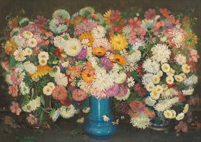 Giuseppe Sobrile : Vaso di fiori, 1925