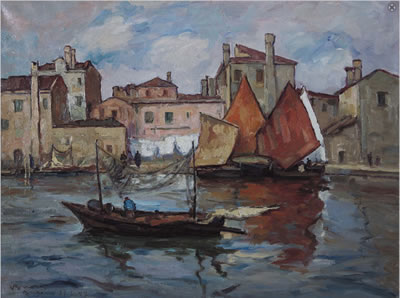 Vittorio Buora : Sera a Burano