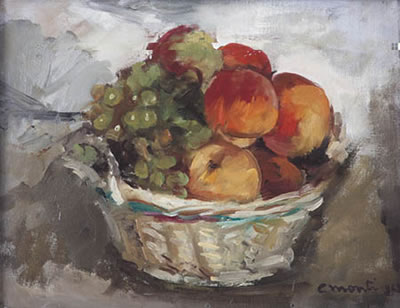 Cesarino Monti : Cestino di frutta, 1943