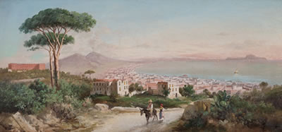 Antonio Coppola : Veduta del Golfo di Napoli