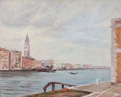 Luigi Roncaglia : Canal Grande a Venezia