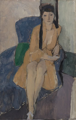 Aldo Salvadori : Figura in poltrona, 1967