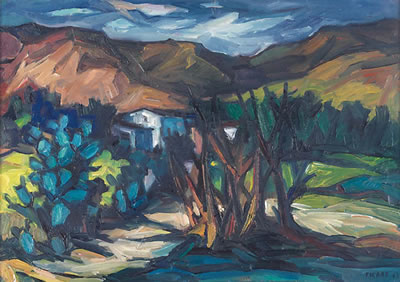 Franz Ficara : Paesaggio, 1963