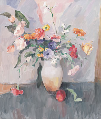 Teonesto De Abate : Vaso di fiori