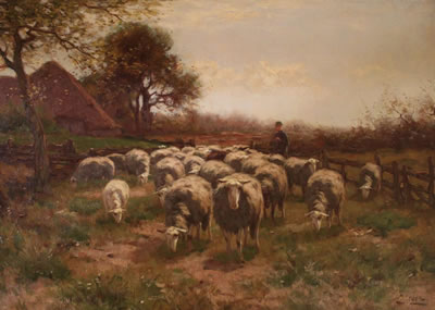 Johannes Karel Leurs : A Dutch Sheep Farm