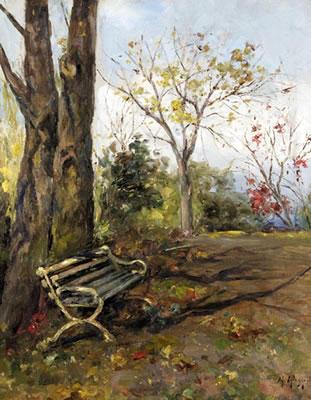 Maria Fedorova : Park Bench