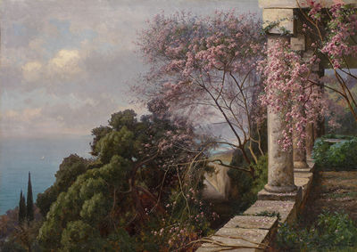 Iosif Evstafevich Krachkovsky : Spring in the Crimea, Massandra