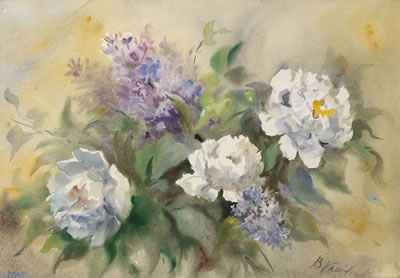 Boris Vassiloff : White Peonies