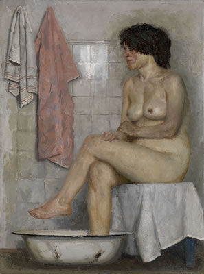 Geli Korzhev : Nude in the Bathroom