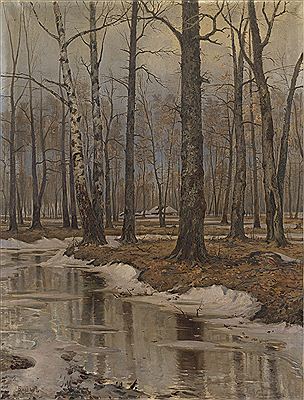 Yakov Ivanovich Brovar : Birch Trees in Spring