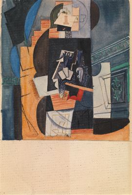 Nikolai Fedorovich Lapshine : Cubist Composition.