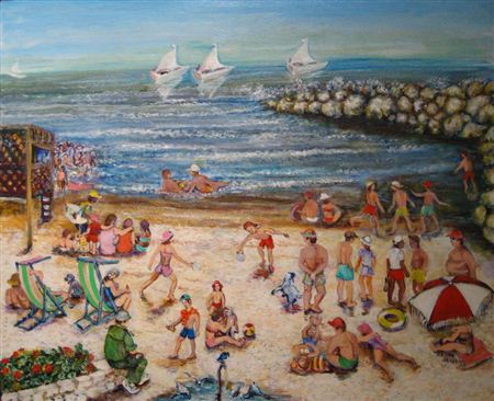 Sara Hagay : Tel Aviv Beach Bathers