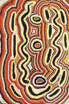 Mona Napaltjarri Rockman : Warna - Snake Dreaming