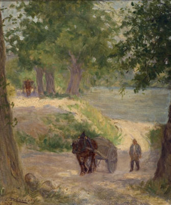 Lorand Zubriczky : Carriage in forest