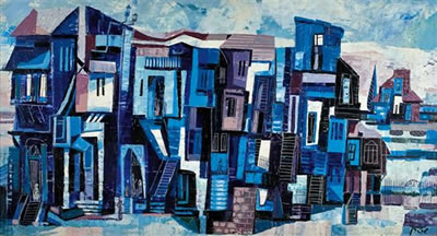 Yossi Stern : Blue houses