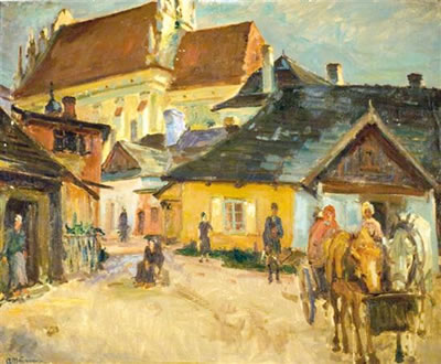 Abraham Neumann : Shtetl in Poland