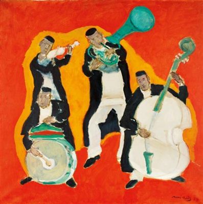 Mane Katz : Musiciens juifs populaires, 1959