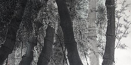 Dr Thiensoong Cheah : Bamboo Trees, 1990