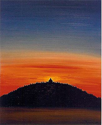 Syahdan Lubis : Borobudur Di Waktu Senja, 2006