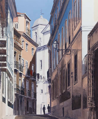 Virgilio Raposo : Lisbon Street Scene