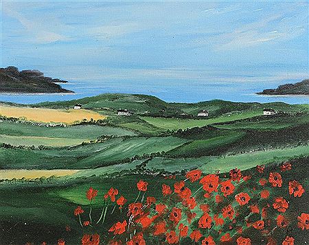 Ann Mueller : Poppies in a Landscape