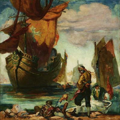 Theodore Jackman : Pirates Waiting for Their Ship