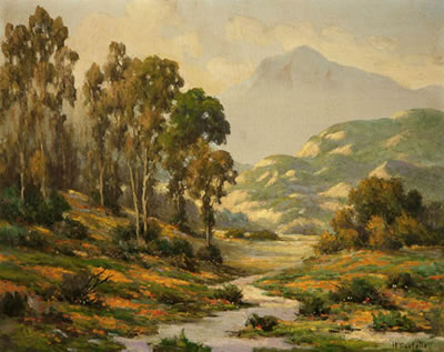 Herbert Sartelle : Eucalyptus and wildflower landscape