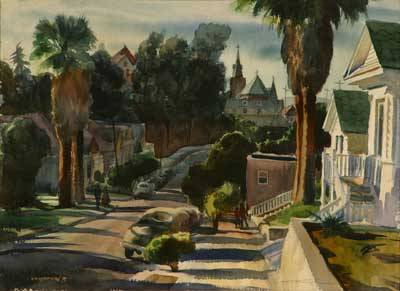 Emil Kosa Jr : 'Bunker Hill - Downtown, Los Angeles'