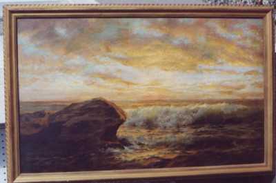 Henry Cady : Sun Setting Over the Surf