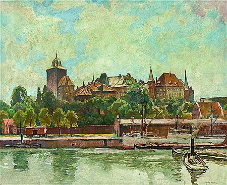 Wilhelm Schodde : View of Lubeck?