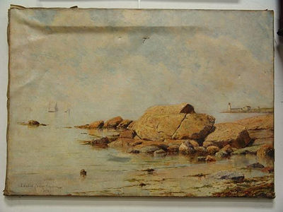 Edward Parker Hayden : Rocky Shoreline