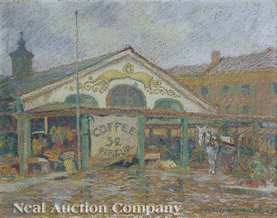 William Woodward : Coffee Five Cents Per Cup: Poydras Market, New Orleans