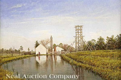 Richard Clague : 'Louisiana Drilling Rigs'