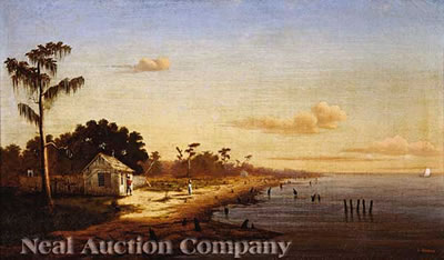 Charles Giroux : 'View from Spanish Fort: Lake Pontchartrain near Bayou St. John'